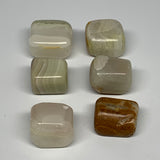 153g, 1"-1.2", 6pcs, Onyx/Banded Tumbled Stones @Afghanistan, B26724