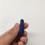 10 Grams, 6-sided Natural Deep Blue LAPIS LAZULI Pencil Wand, 38x14x8mm, BR132 - watangem.com