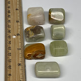 151.6g, 0.9"-1.3", 7pcs, Onyx/Banded Tumbled Stones @Afghanistan, B26725