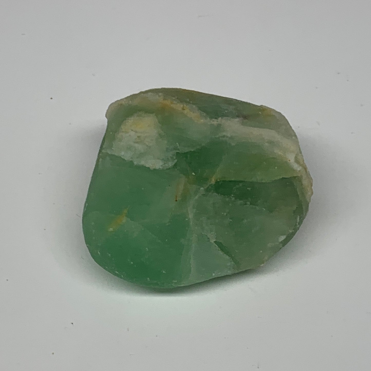 85.5g, 1.7"x1.8"x1.1" Fluorite Tumbled Rough/Semi- Polished @Mexico, B18684