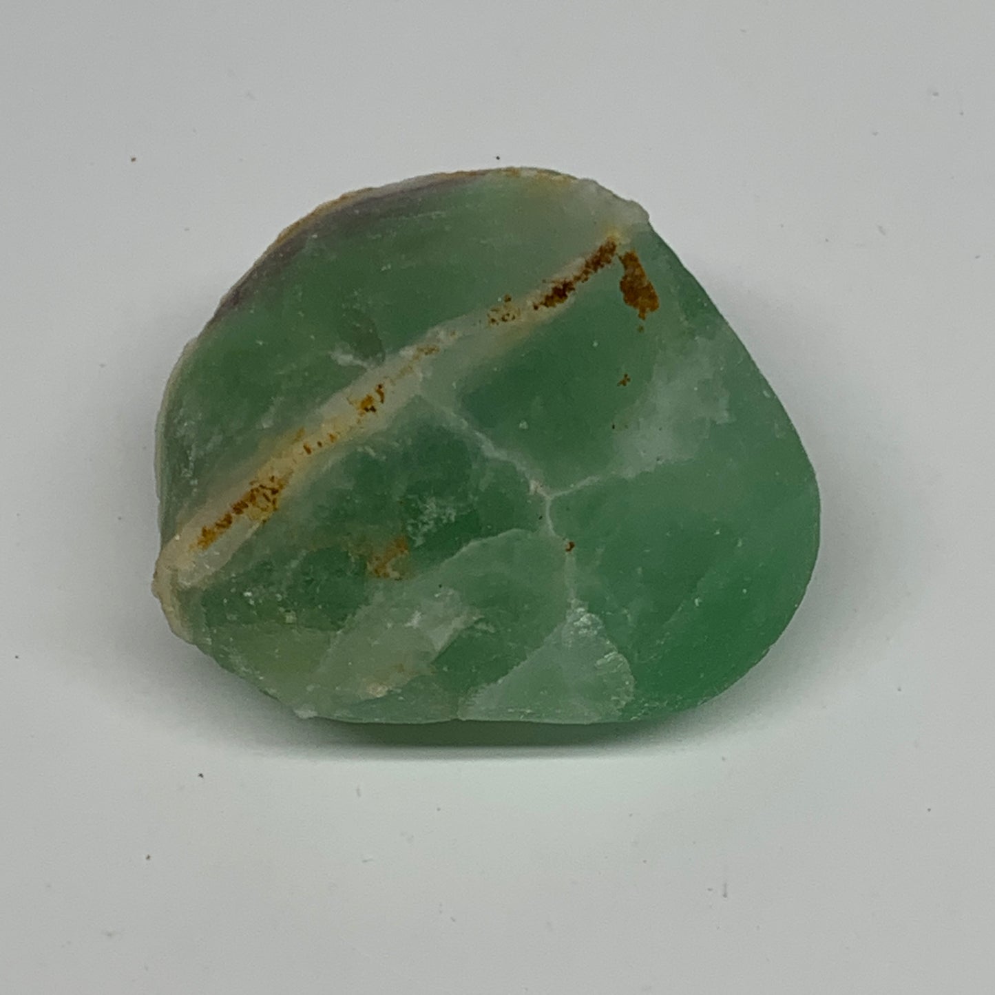 85.5g, 1.7"x1.8"x1.1" Fluorite Tumbled Rough/Semi- Polished @Mexico, B18684