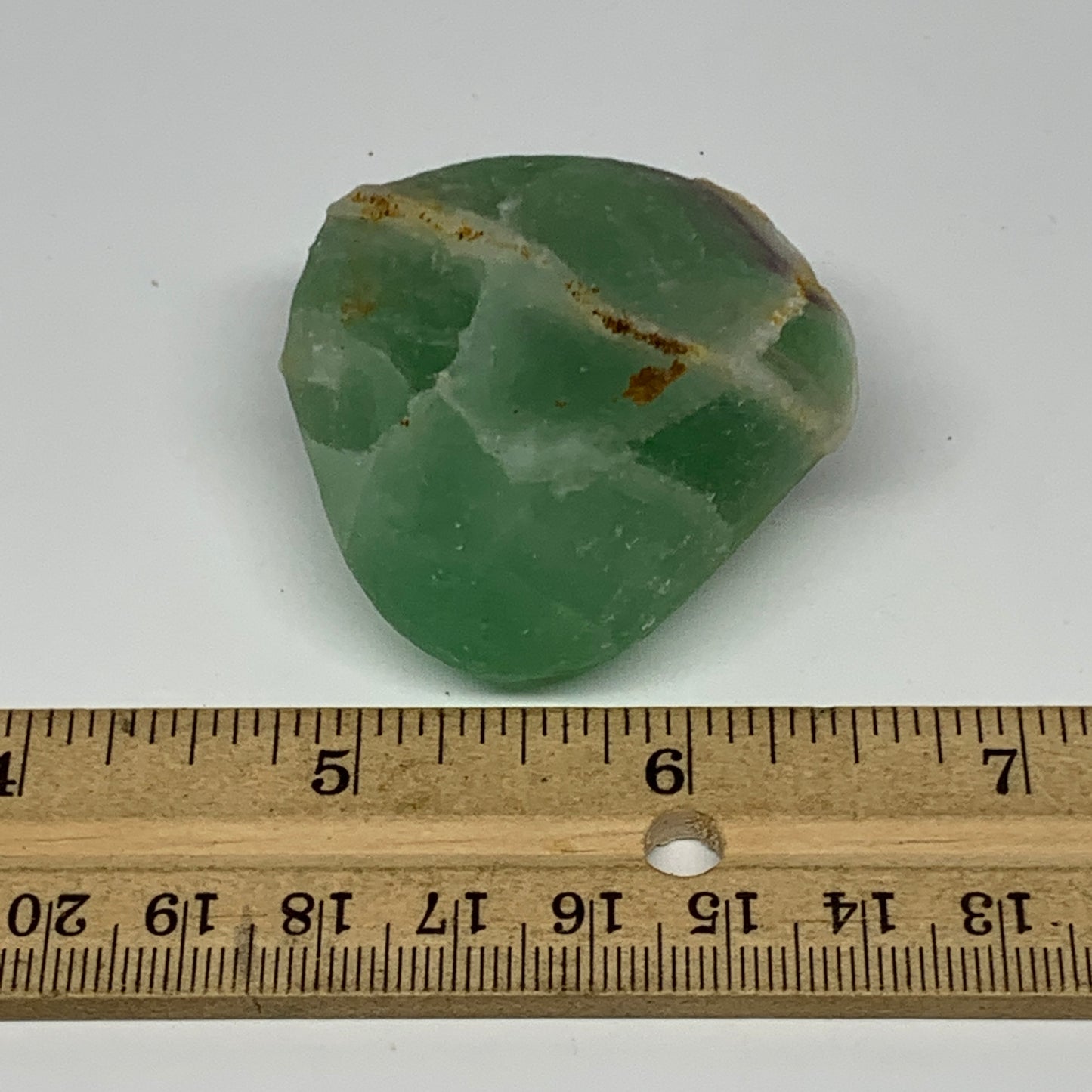 85.5g, 1.7"x1.8"x1.1" Fluorite Tumbled Rough/Semi- Polished @Mexico, B18684