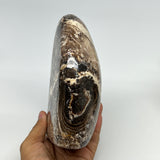 1400g,6.4"x3.8"x2.3" Black Opal Freeform Polished Gemstone @Madagascar,B21067