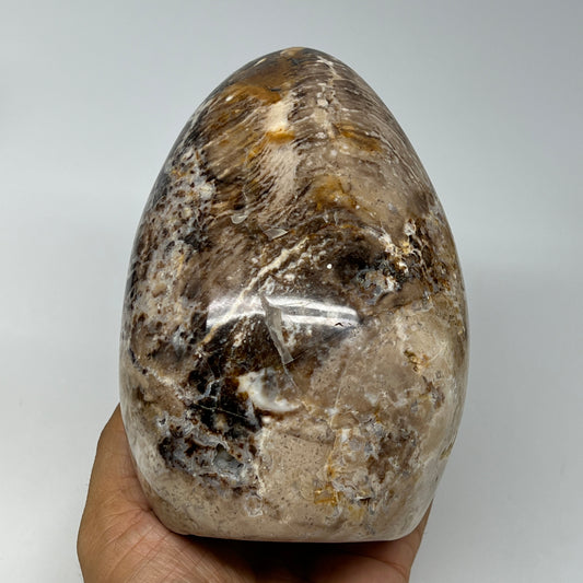 1425g,5.7"x3.9"x3.2" Black Opal Freeform Polished Gemstone @Madagascar,B21068