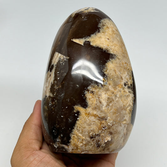 1160g,5"x3.3"x3.1" Black Opal Freeform Polished Gemstone @Madagascar,B21070