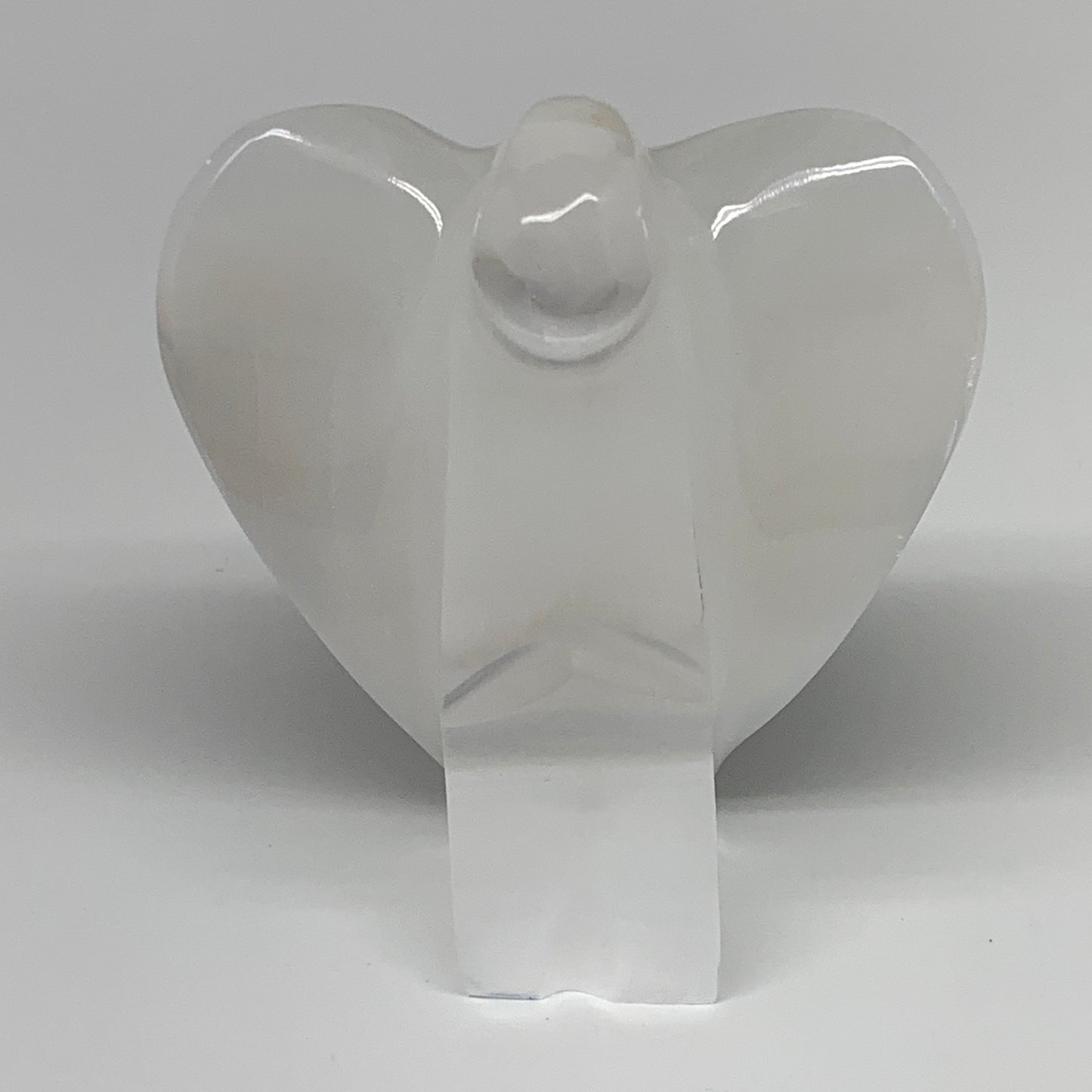 300g, 3.9"x3.1"x1.6"Natural Selenite (Satin Spar) Angel Crystal @Morocco,B8953