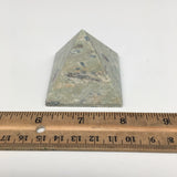 140 Grams,1.7"x2" Natural Gemstone Ruby in Zeosite Pyramid @India, Reiki, MS81