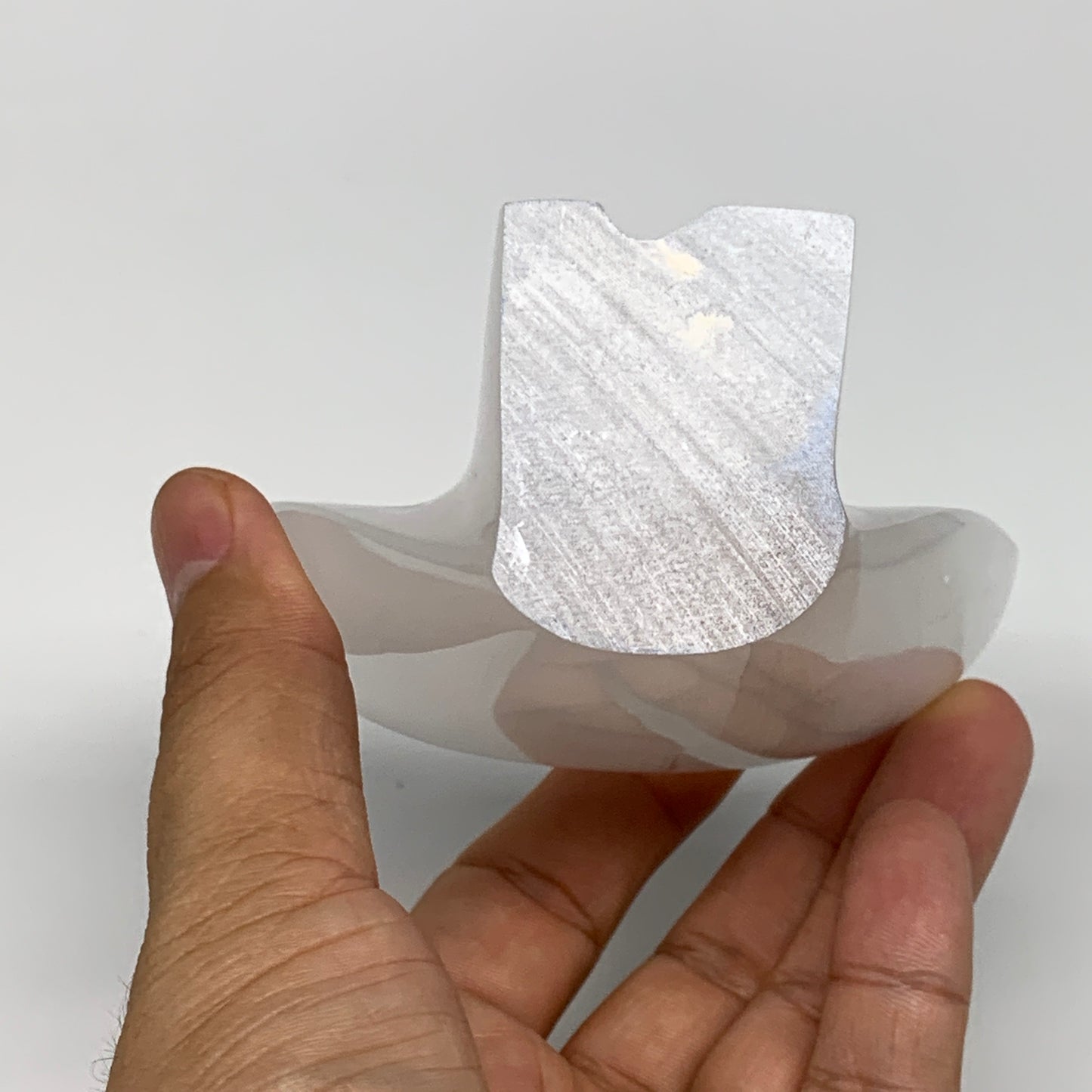 377.4g, 3.9"x3.5"x1.7"Natural Selenite (Satin Spar) Angel Crystal @Morocco,B8954