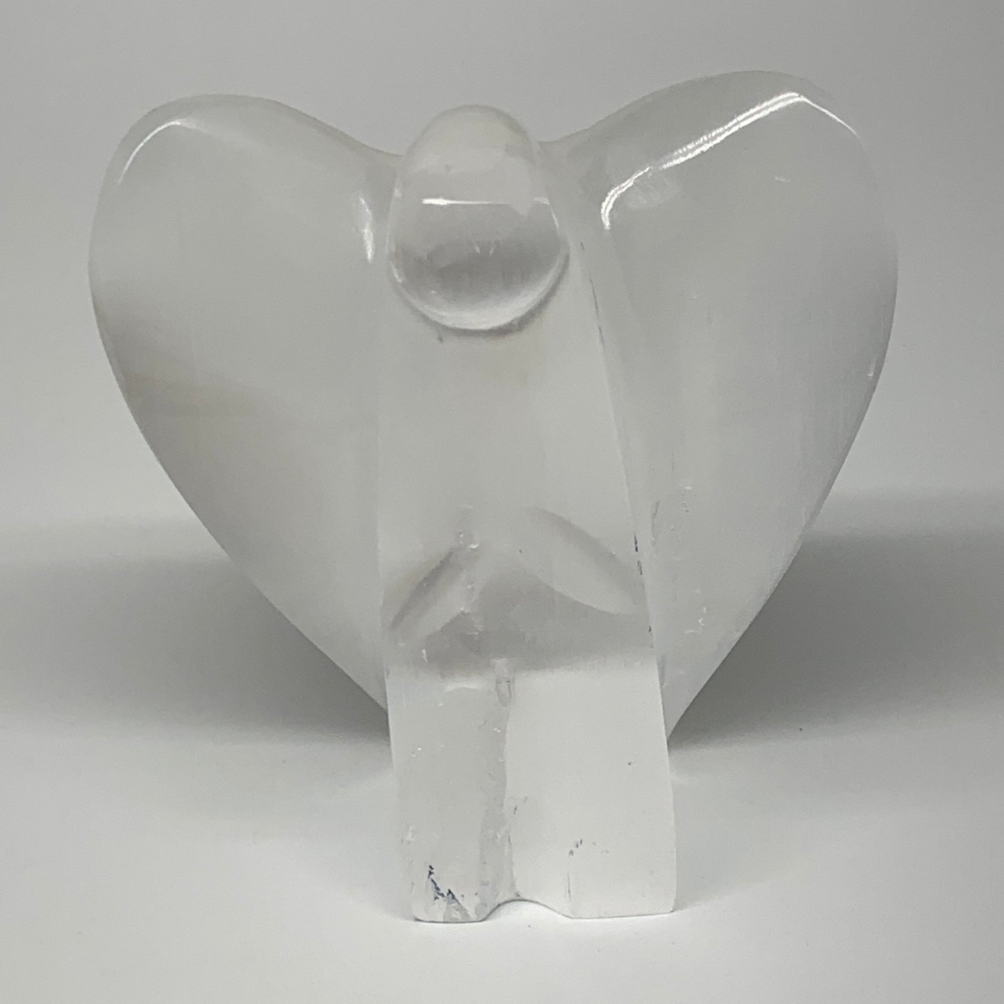 377.4g, 3.9"x3.5"x1.7"Natural Selenite (Satin Spar) Angel Crystal @Morocco,B8954