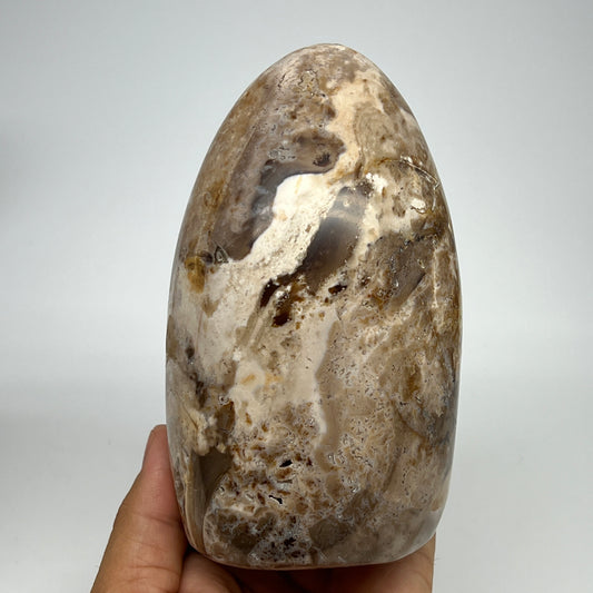 850g,5.2"x3"x2.6" Black Opal Freeform Polished Gemstone @Madagascar,B21072