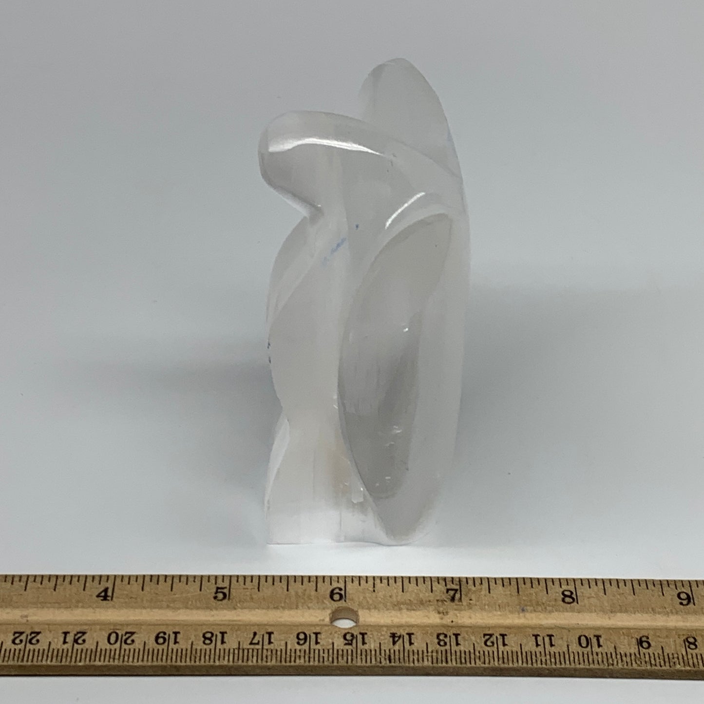 377.4g, 3.9"x3.5"x1.7"Natural Selenite (Satin Spar) Angel Crystal @Morocco,B8954