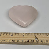 130.5g, 2.3"x2.7"1" Fluorescent Pink Mangano Heart Gemstones @Afghanistan,B24862