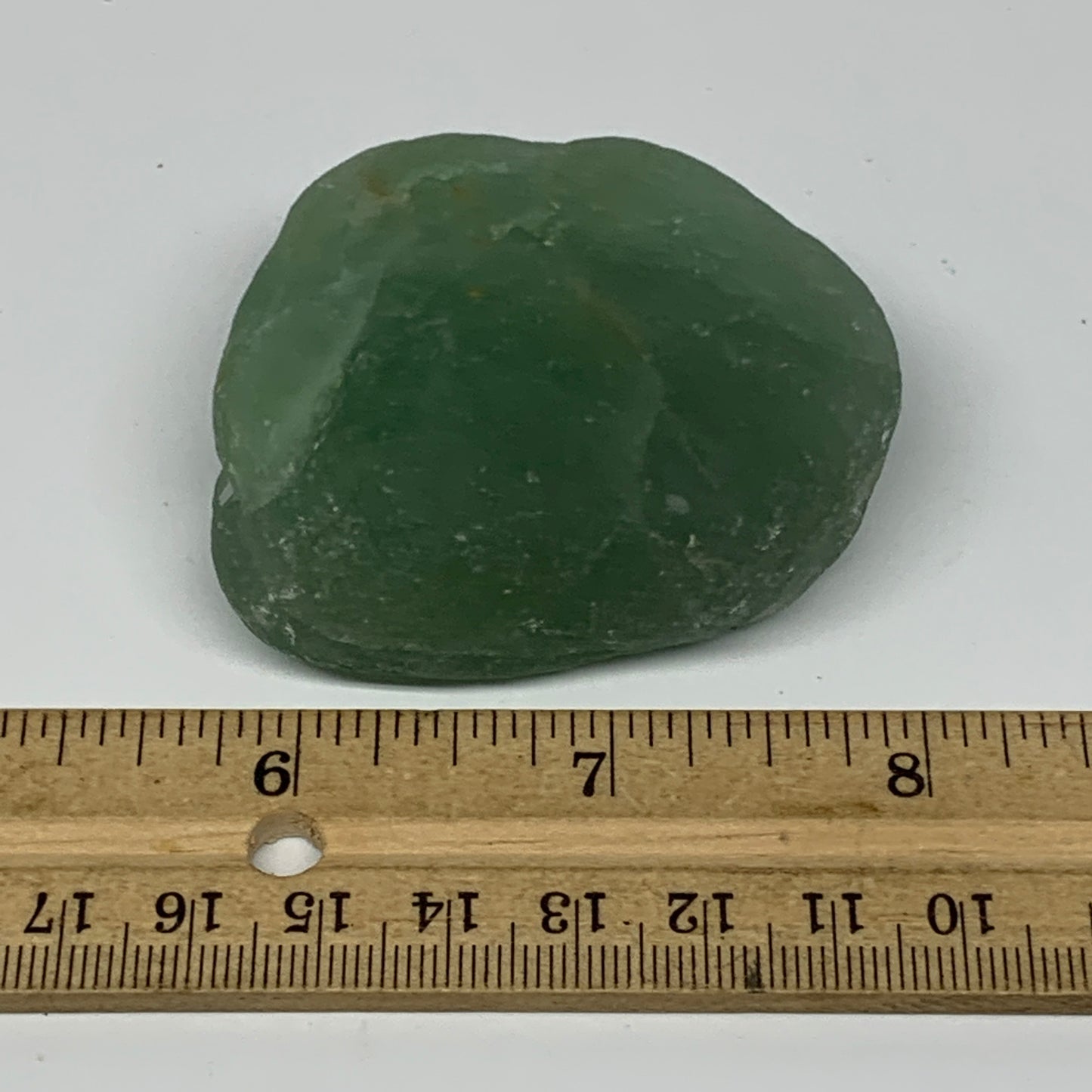 150.2g, 2.3"x1.9"x1" Fluorite Tumbled Rough/Semi- Polished @Mexico, B18691