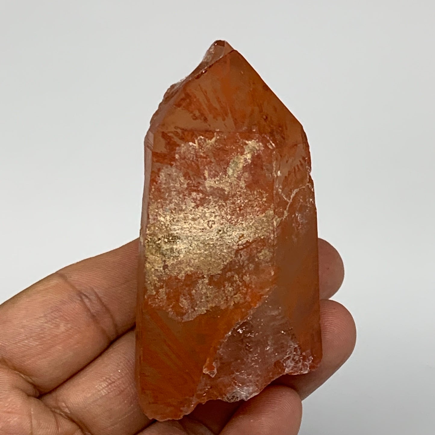 100.2g, 3.1"x1.5"x1.2", Natural Red Quartz Crystal Terminated @Morocco, B11460