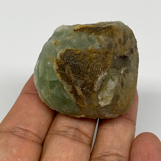 82g, 1.7"x1.5"x1.3" Fluorite Tumbled Rough/Semi- Polished @Mexico, B18692