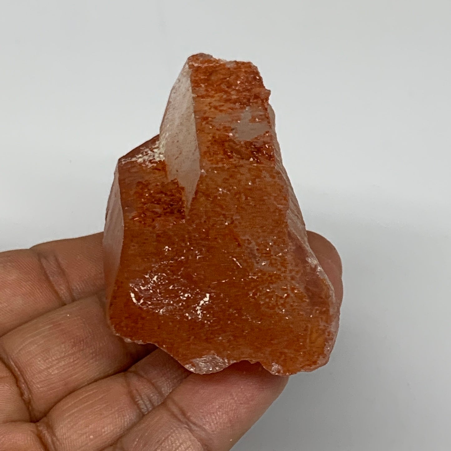 100.2g, 3.1"x1.5"x1.2", Natural Red Quartz Crystal Terminated @Morocco, B11460
