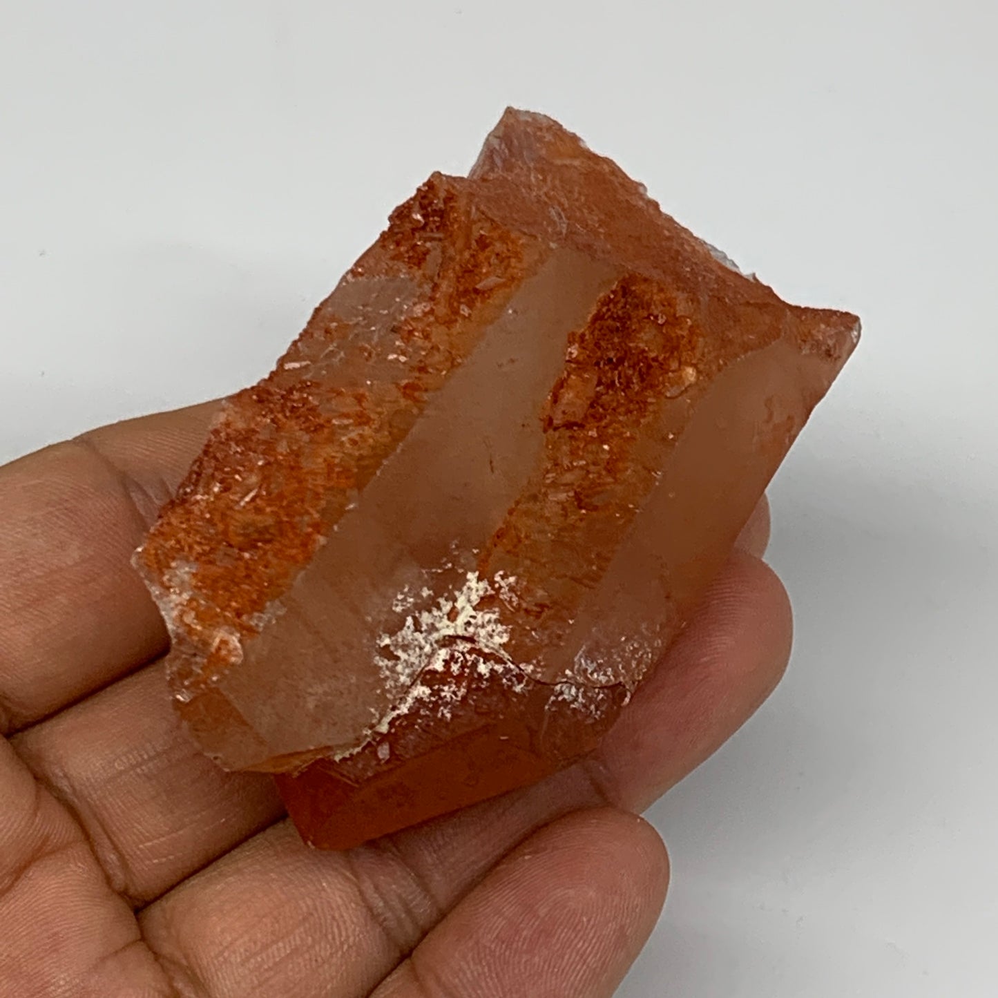 100.2g, 3.1"x1.5"x1.2", Natural Red Quartz Crystal Terminated @Morocco, B11460