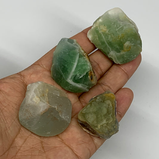 158.4g,1.2"-1.6", 4pcs, Fluorite Tumbled Rough/Semi- Polished @Mexico, B18695