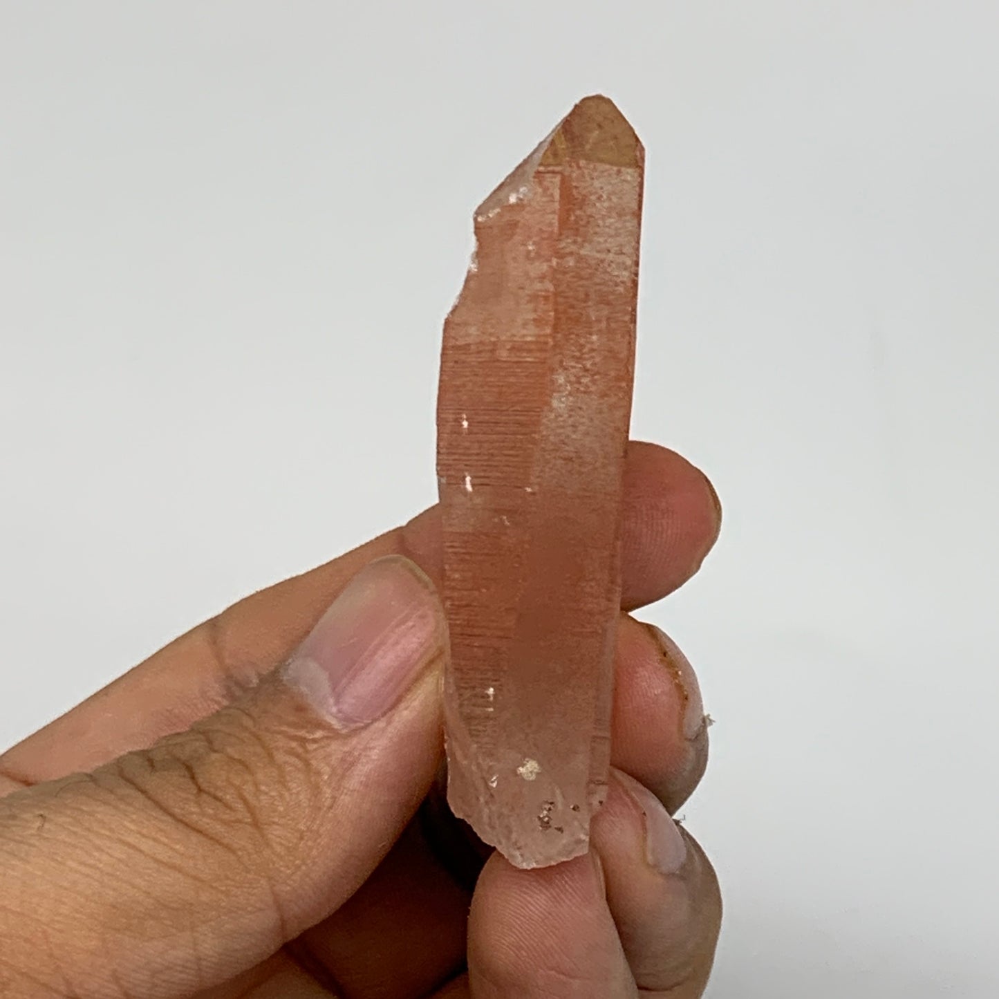 26.7g, 2.4"x0.9"x0.6", Natural Red Quartz Crystal Terminated @Morocco, B11464