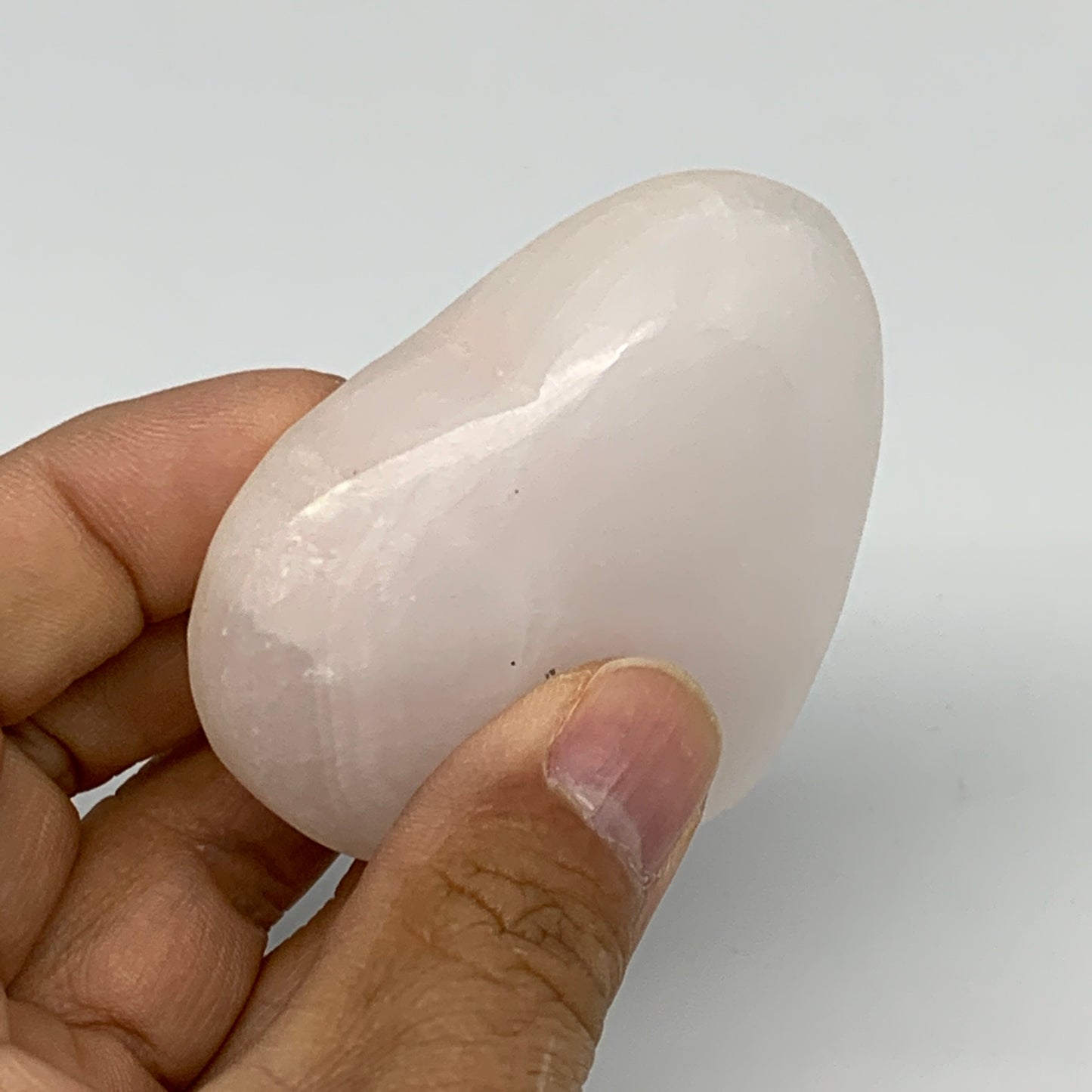 119.6g, 2.1"x2.5"0.9" Fluorescent Pink Mangano Heart Gemstones @Afghanistan, B24