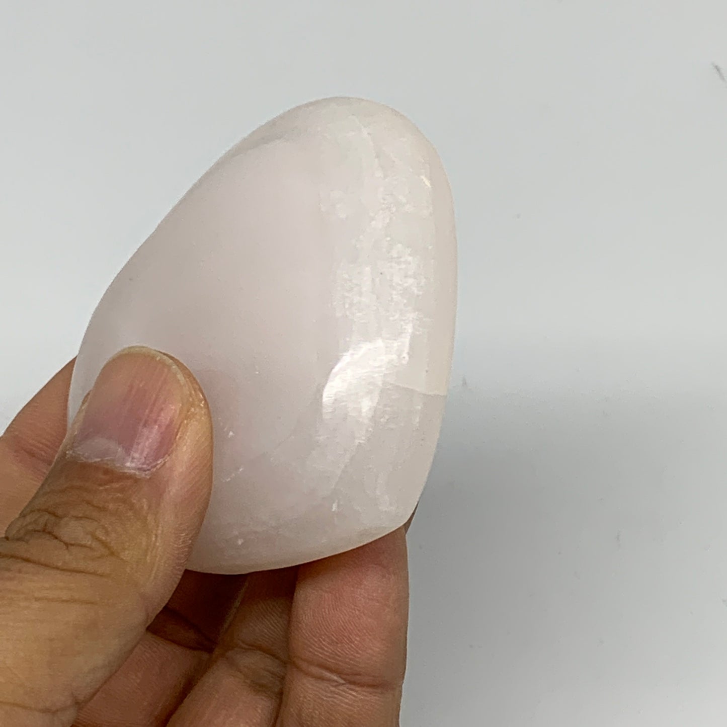 119.6g, 2.1"x2.5"0.9" Fluorescent Pink Mangano Heart Gemstones @Afghanistan, B24