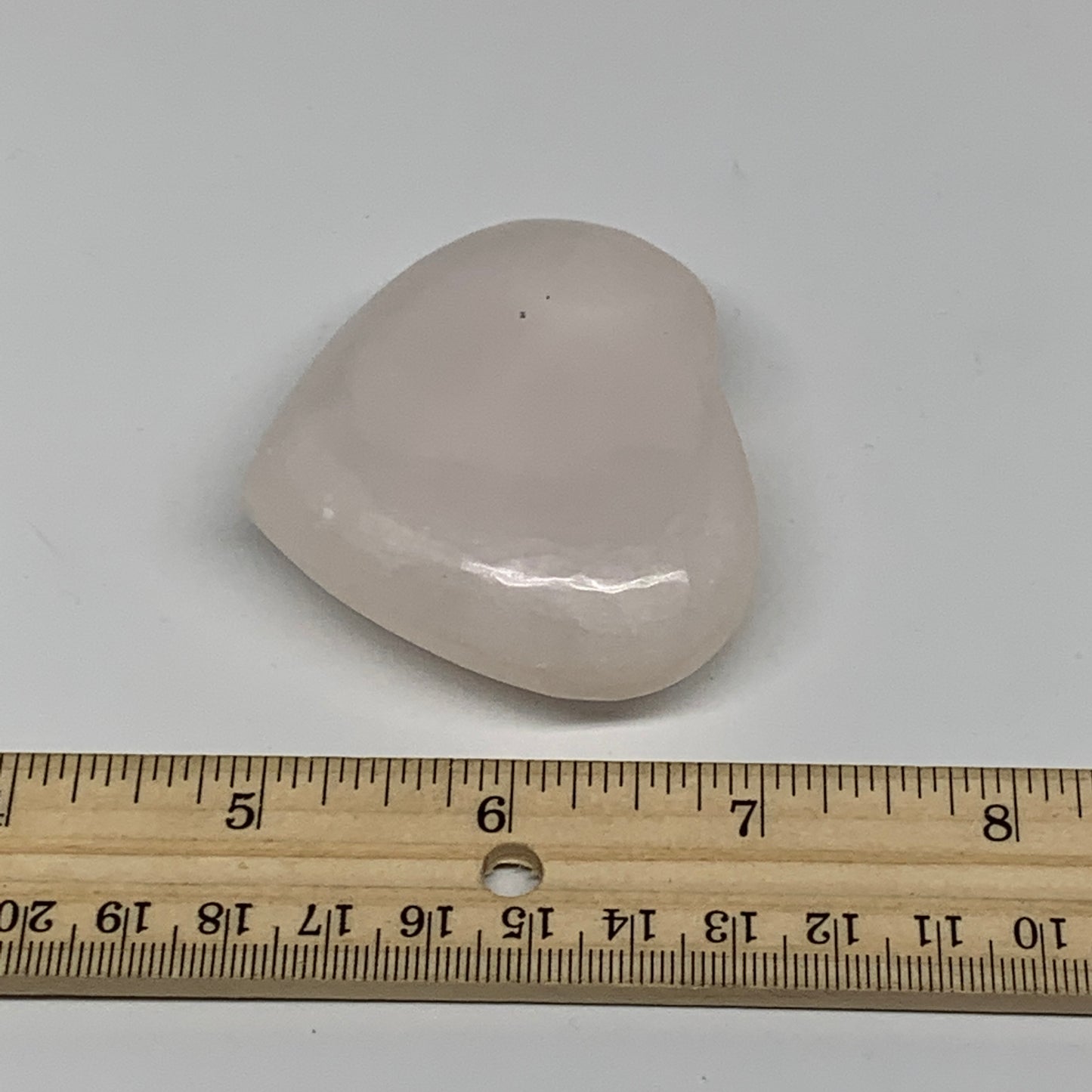 119.6g, 2.1"x2.5"0.9" Fluorescent Pink Mangano Heart Gemstones @Afghanistan, B24