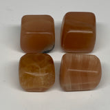 157.8g, 1"-1.3", 4pcs, Honey Calcite Tumbled Stones @Afghanistan, B26738