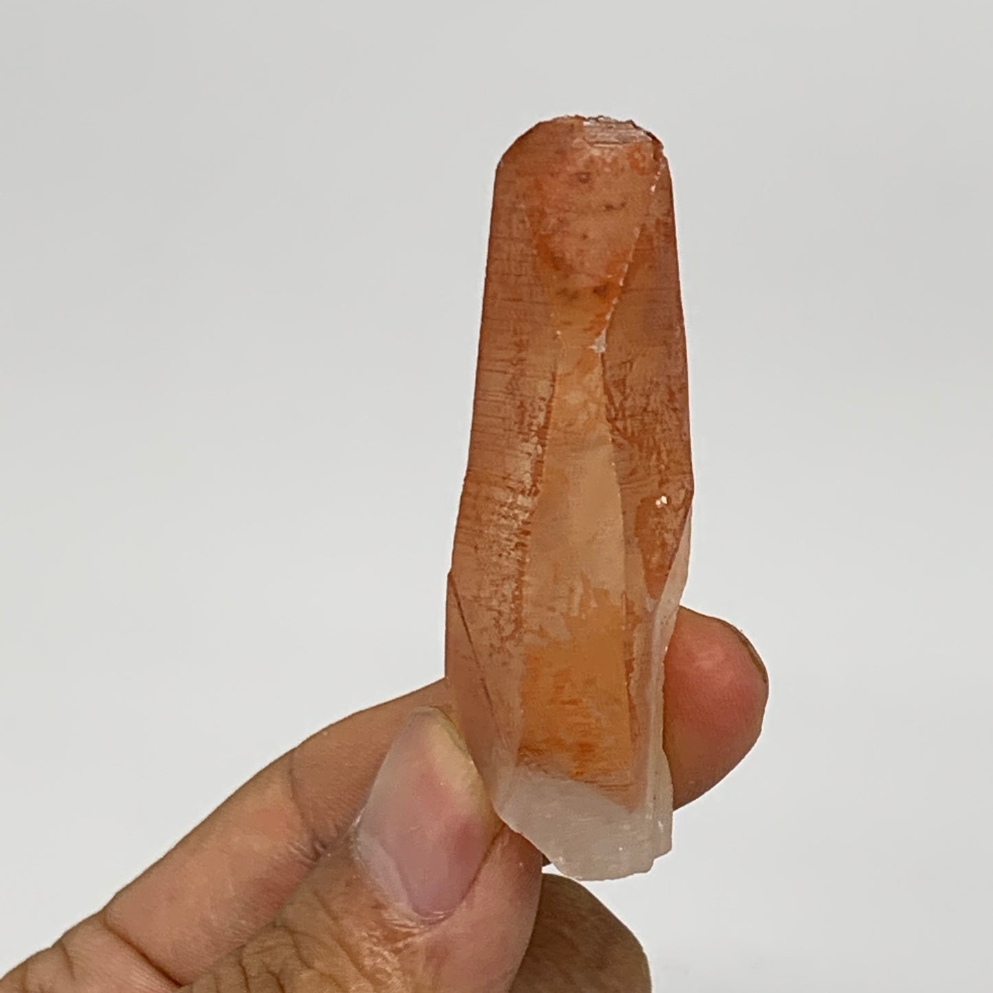 23.7g, 2.2"x0.8"x0.6", Natural Red Quartz Crystal Terminated @Morocco, B11468