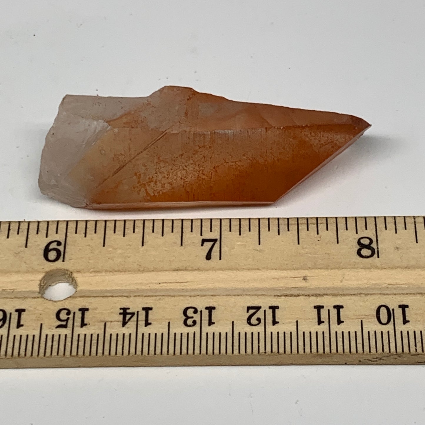 23.7g, 2.2"x0.8"x0.6", Natural Red Quartz Crystal Terminated @Morocco, B11468