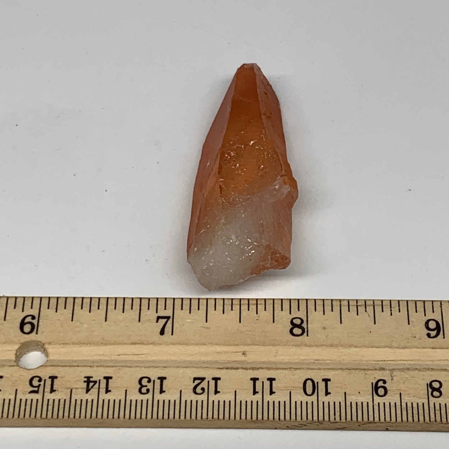 23.7g, 2.2"x0.8"x0.6", Natural Red Quartz Crystal Terminated @Morocco, B11468