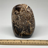 1074g,5.7"x3.7"x2.5"Natural Black Opal Freeform Polished Gemstone Stands,B2449