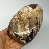 890g,5.3"x3.4"x2.3" Black Opal Freeform Polished Gemstone @Madagascar,B21082