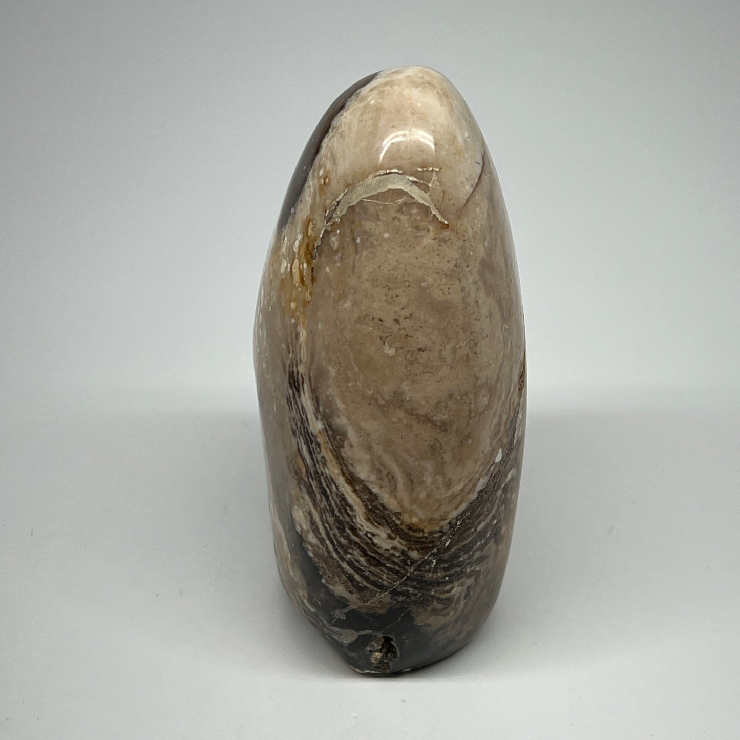 890g,5.3"x3.4"x2.3" Black Opal Freeform Polished Gemstone @Madagascar,B21082