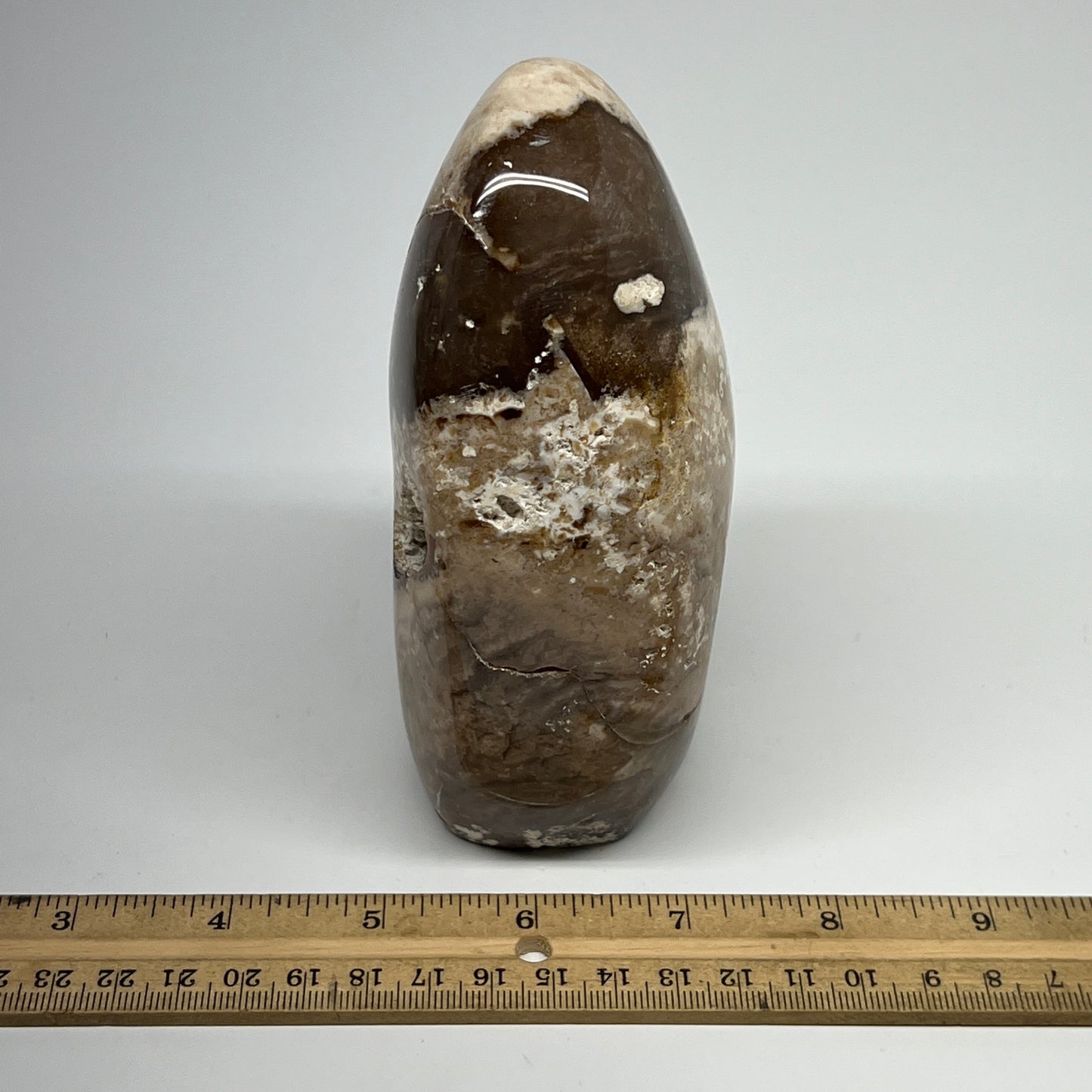 890g,5.3"x3.4"x2.3" Black Opal Freeform Polished Gemstone @Madagascar,B21082