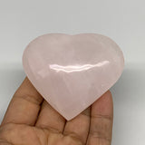 133.1g, 2.3"x2.6"x1.1" Fluorescent Pink Mangano Heart Gemstones @Afghanistan, B2