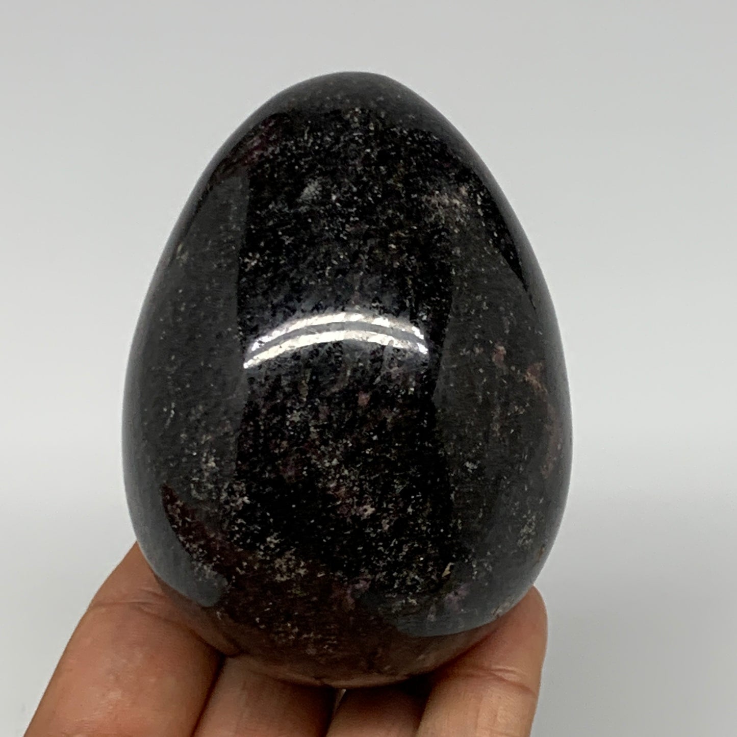 493.2g, 3.3"x2.4" Natural Untreated Rhodonite Egg Polished @Madagascar, B22780
