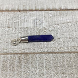 12cts,30mm x 7mm x 4mm,Lapis Lazuli Pendant Sterling Silver @Afghanistan,FP141