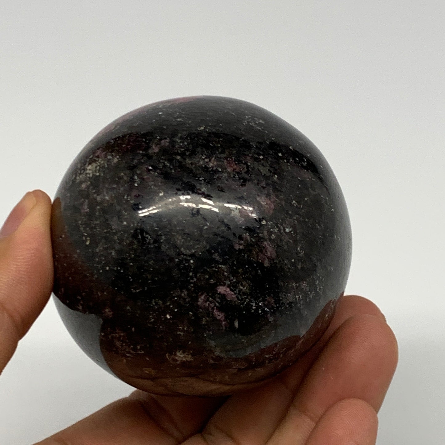 493.2g, 3.3"x2.4" Natural Untreated Rhodonite Egg Polished @Madagascar, B22780