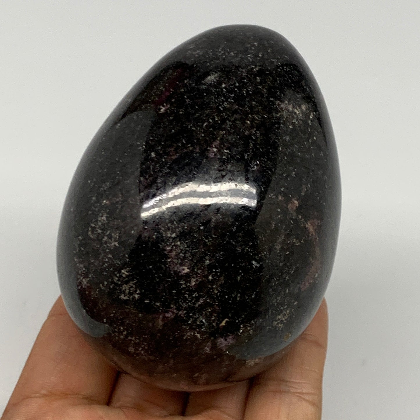 493.2g, 3.3"x2.4" Natural Untreated Rhodonite Egg Polished @Madagascar, B22780