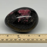 493.2g, 3.3"x2.4" Natural Untreated Rhodonite Egg Polished @Madagascar, B22780