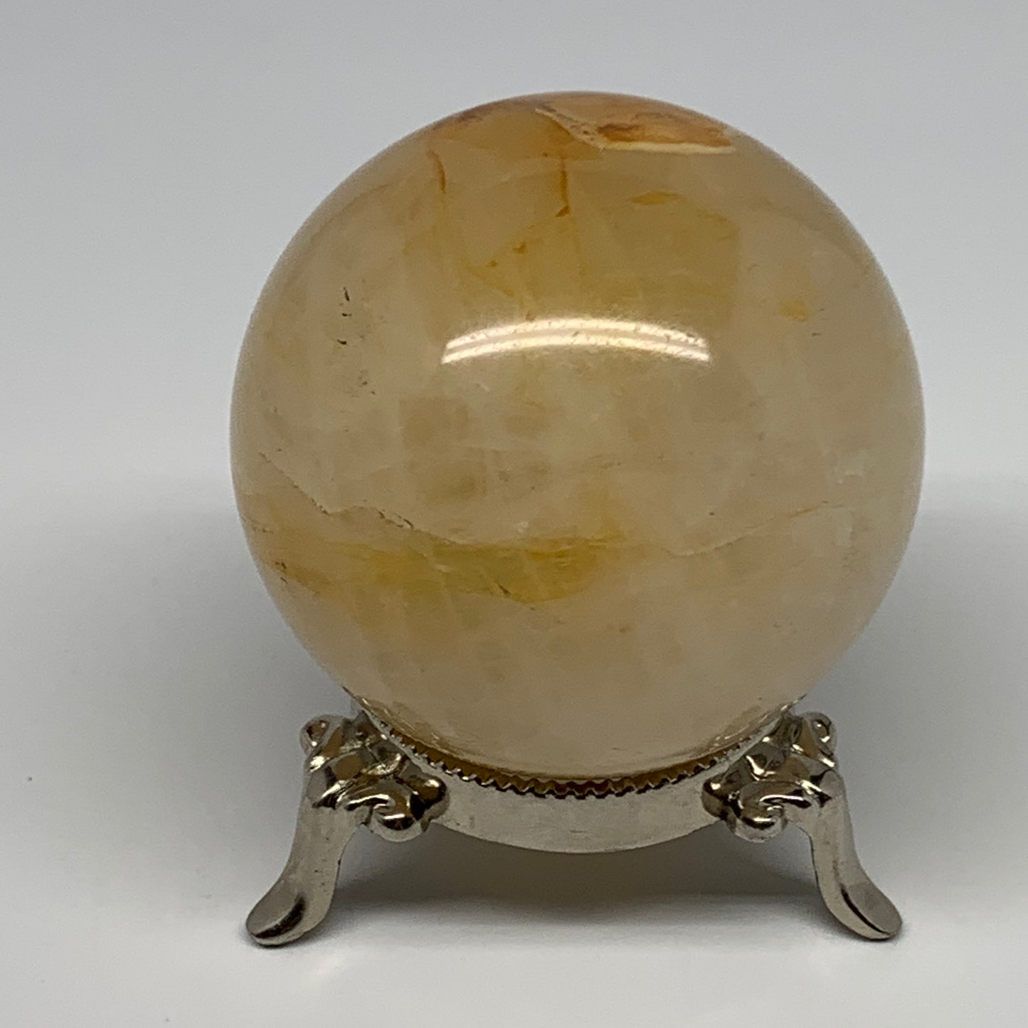 398.9g, 2.6" (66mm), Yellow Hematoid Sphere Crystal Ball Gemstones @Madagascar,B