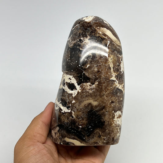 675g,5"x2.8"x2.5" Black Opal Freeform Polished Gemstone @Madagascar,B21086