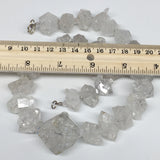 20-35mm, 29 Bds, 166.1g,Large Natural Terminated Diamond Quartz Strand 16",DQ241