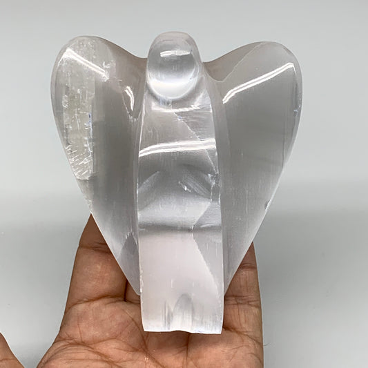 347g, 3.9"x3.3"x1.6"Natural Selenite (Satin Spar) Angel Crystal @Morocco,B8971