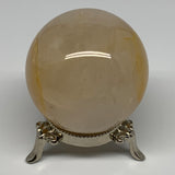 380.9g, 2.9" (65mm), Yellow Hematoid Sphere Crystal Ball Gemstones @Madagascar,B