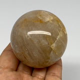 277.2g, 2.3" (59mm), Yellow Hematoid Sphere Crystal Ball Gemstones @Madagascar,B
