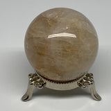 277.2g, 2.3" (59mm), Yellow Hematoid Sphere Crystal Ball Gemstones @Madagascar,B