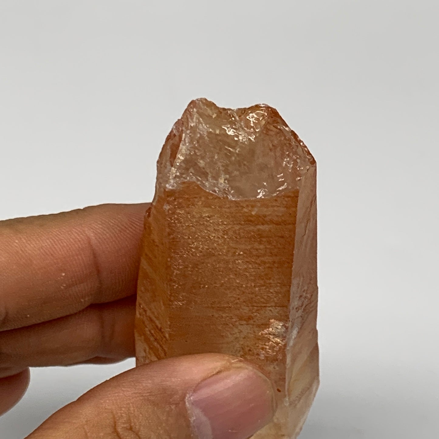 60.1g, 2.7"x1.2"x0.8", Natural Red Quartz Crystal Terminated @Morocco, B11476