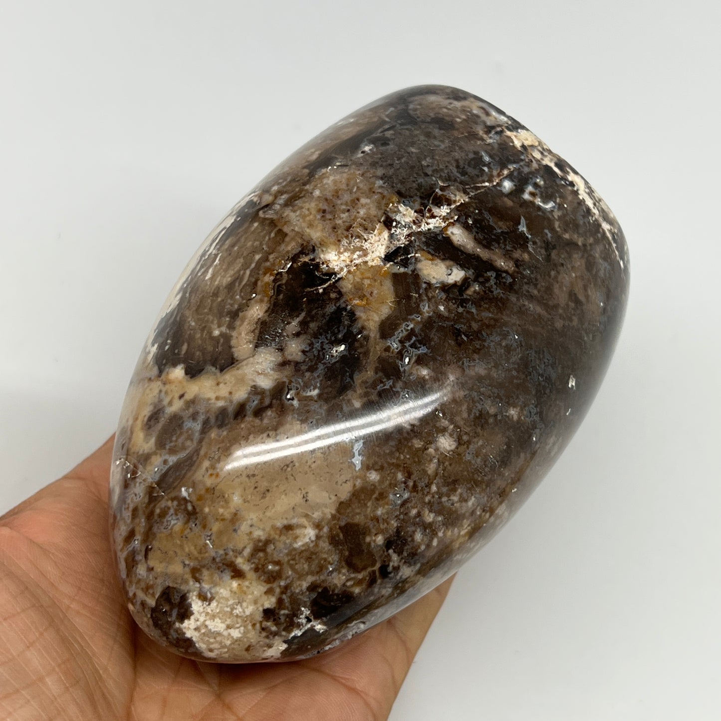 700g,4.5"x3"x2.6" Black Opal Freeform Polished Gemstone @Madagascar,B21088