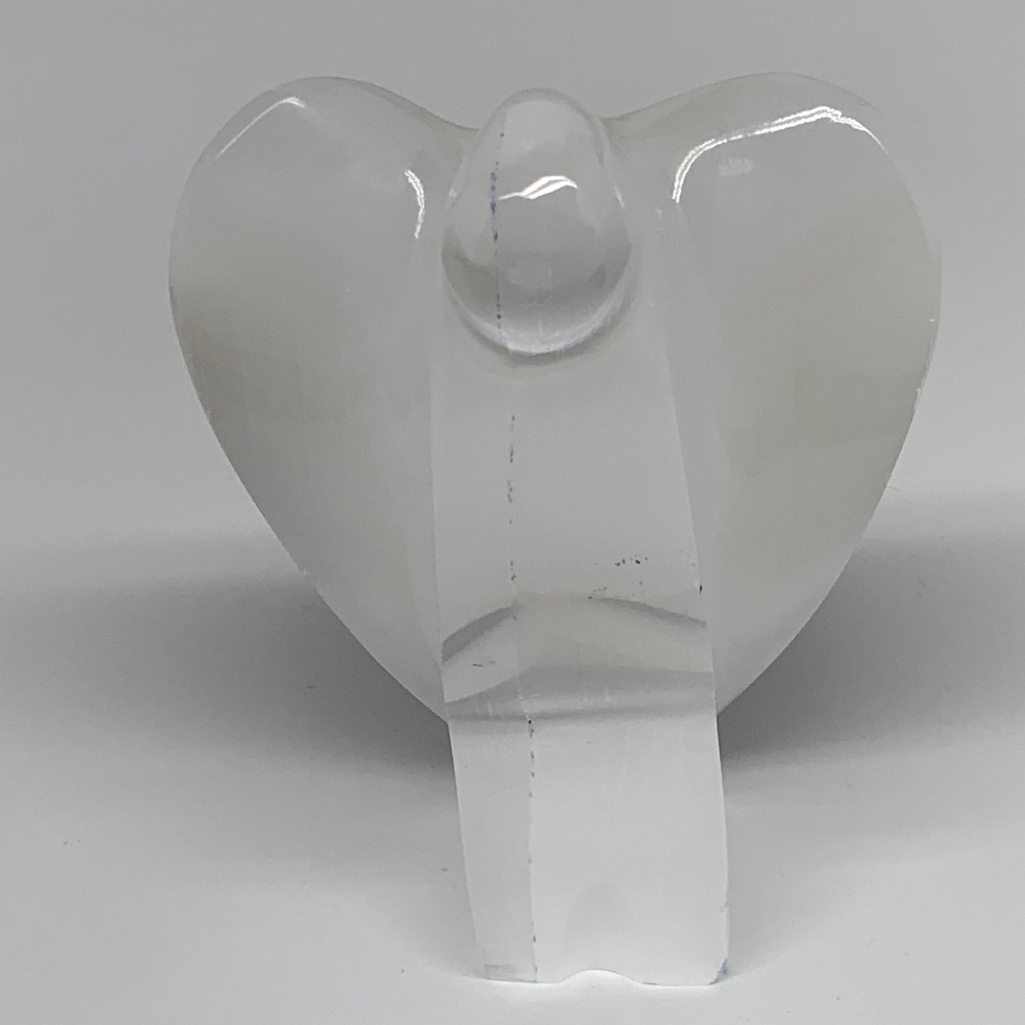 300g, 3.9"x3"x1.7"Natural Selenite (Satin Spar) Angel Crystal @Morocco,B8973